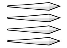 4x WHITE Door Boot Guard