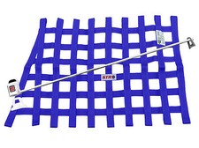 STR Race Window Net SFI 27.1 Certified Installation Kit Autograss Mini - Blue