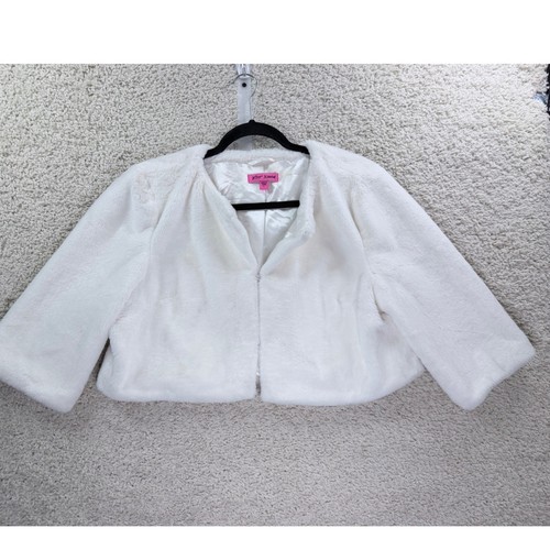 Betsey johnson faux - faux, bolero