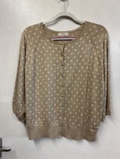 M&S Women Beige & White Spotty
