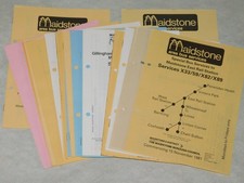 LOT OF 24 x NBC MAIDSTONE & DISTRICT AREA BUS TIMETABLES 1981 ALL DIFFERENT