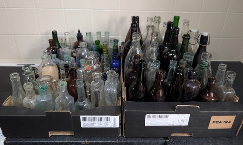 Collection old glass - old,
