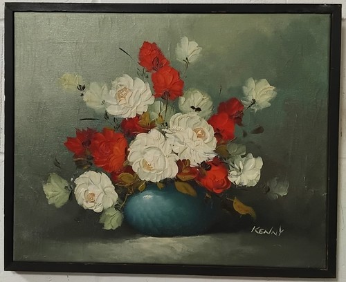 Original oil painting floral - original,