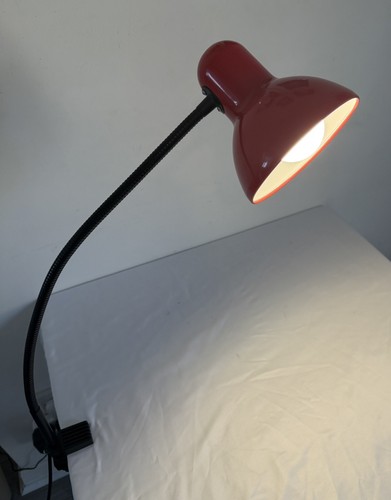 Red clamp gooseneck - red, desk
