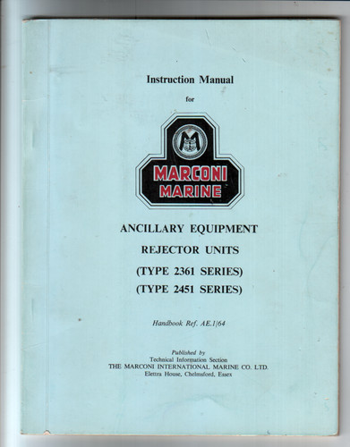 Manual marconi marine - marconi,