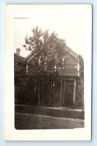 Vintage postcard rppc - vintage, house
