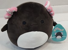 Squishmallows 19cm 7.5" Jaelyn The Black Axolotl Soft Toy Plush Official - NEW