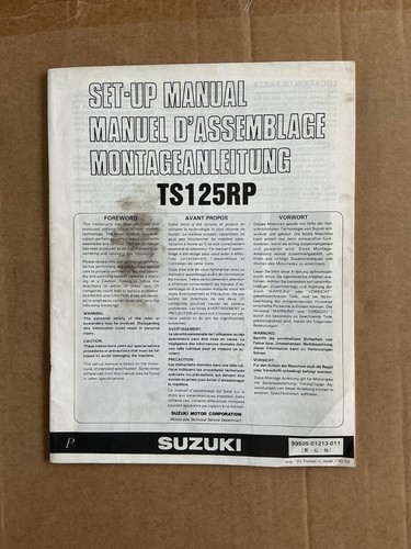 Nos genuine suzuki workshop - nos,