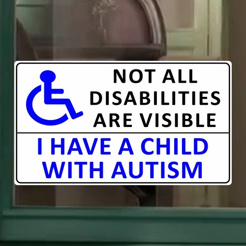 Sign child with autism - x,