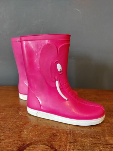 Kids pink elephant wellies - kids,