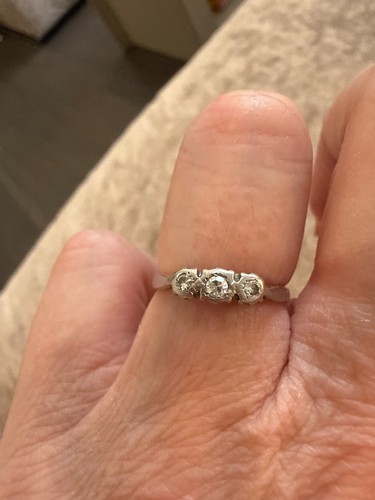 Vintage stone ring - 3, and