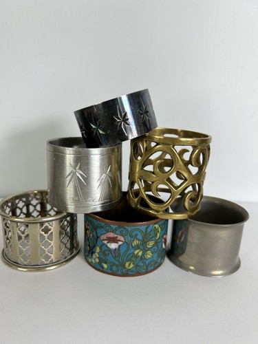 Vintage napkin rings - rings,