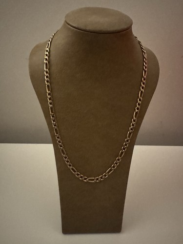 9ct gold figaro chain - 9ct, 10.49g