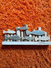wooden school of fish