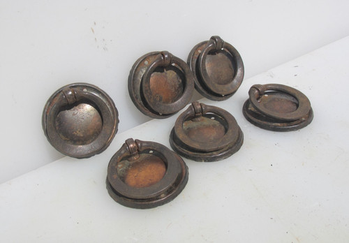 Vintage iron drawer handles - vintage,