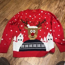 Women’s Flashing Lights Christmas Jumper Size L
