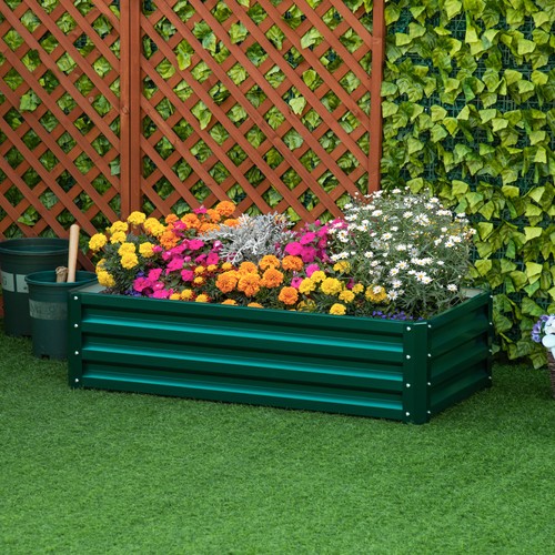 Raised garden bed steel - garden,