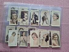 COMPLETE SET - GODFREY PHILLIPS - STAGE & CINEMA BEAUTIES PRINTING "B" 1934 GD