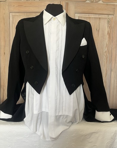 Vintage black tailored tux - black,