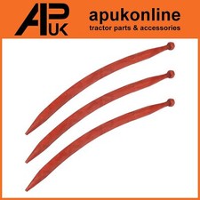 3x Curved Loader Tine 680mm