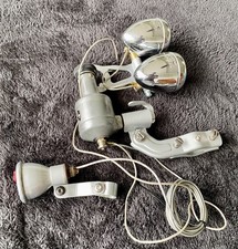 Raleigh Roadster, Restored Vintage Twin Headlight Lucifer Baby 800 Light Set.