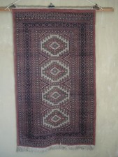 VINTAGE TURKISH OR MIDDLE EASTERN STYLE RUG 69 X  37.5 INCHES G