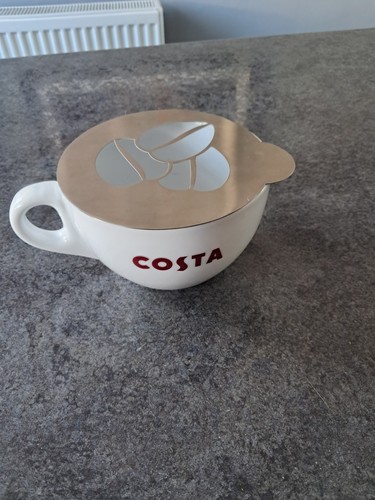 Costa coffee mug white ceramic - coffee,