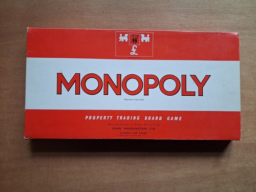 Vintage 1961 monopoly board - 1961,