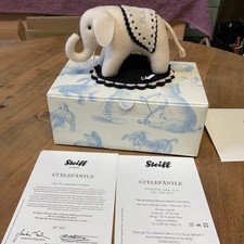Steiff  Ci Elefantle Pincushion Box Led Of 1500  With Cert .