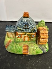 Vintage Kitsch Japanese  Cottage, water wheel  Salt & Pepper Quirky Cruet Set