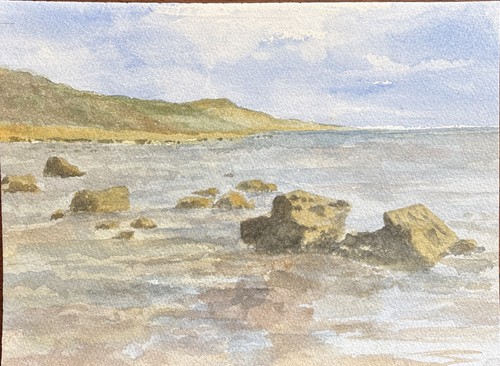 Vintage 1970s watercolour - vintage,