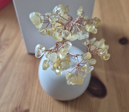 Citrine crystal gemstone - gemstone, tree