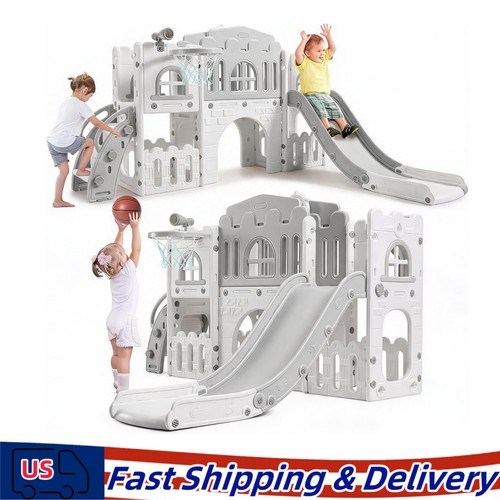 Kids slide and - and, set,