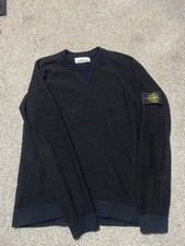 Black Wool Stone Island Jumper Size M