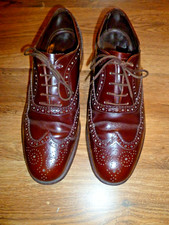 BARKER Russell & Bromley Men's brogues Size UK 8.5 brown wider G fitting classic