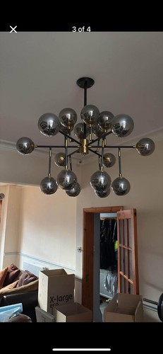 Smokey globe lightshades - 2,