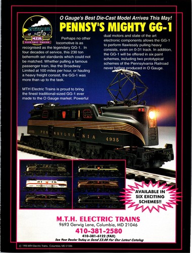 Mth rail king - electric, trains