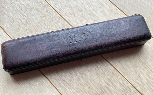 Antique jewelry box - , leather