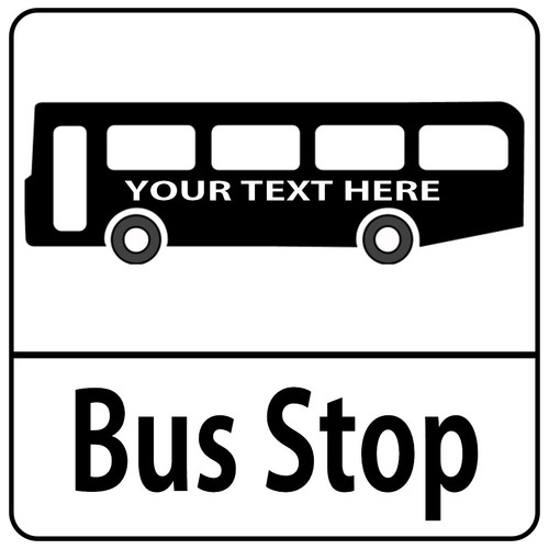 Personalised bus stop style - personalised,