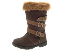 Girs Faux Fur Cuff Ankle Boots