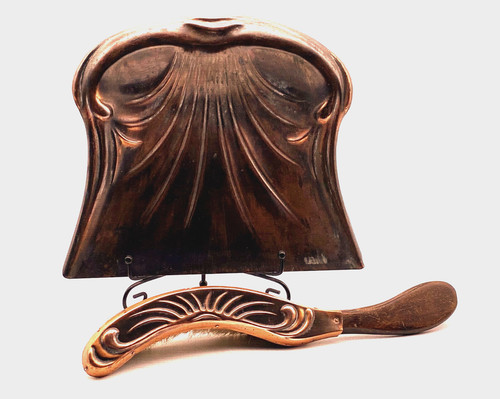 Antique crumb tray and brush - crumb,