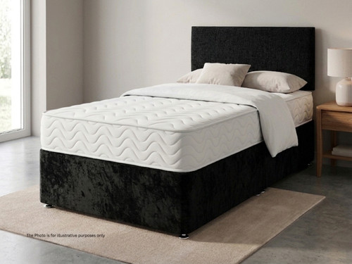 Divan bed set black - divan,