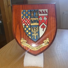 Wooden Shield plaque Bedford