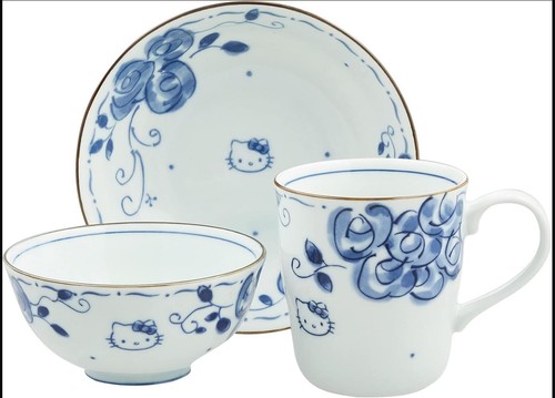 Hello kitty blue rose - kitty,