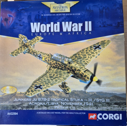 Corgi aa32504 junkers - aa32504, 87b-2