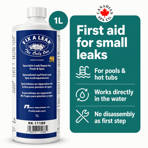 Fix leak hot tub pool - a,