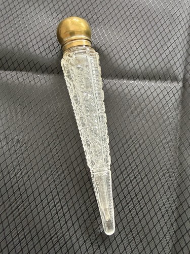 Antique glass scent bottle - antique,