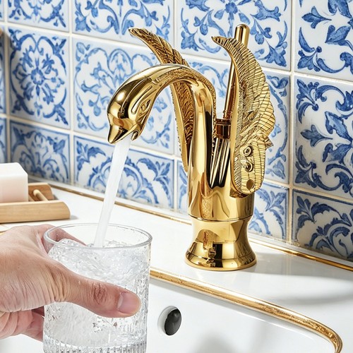 Swan bathroom sink tap - bathroom, single