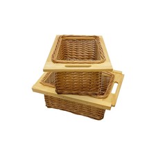 Pull Out Wicker Basket Kitchen
