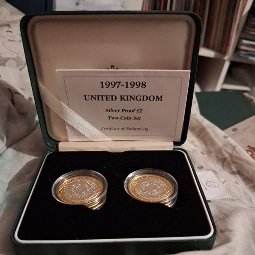 1997 1998 silver proof 2 - 1997, £2